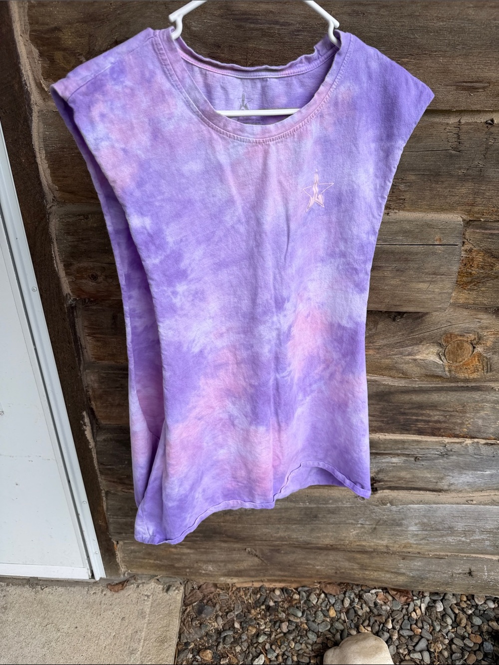 Wildfox Lavender and Pink Tie-Dye Muscle Tank